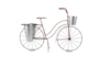 38 Inch Red Metal Bicycle Plant Stand - Signature