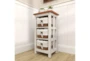 29 Inch White Wood Storage Unit Side Table - Room