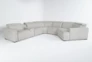 Chanel Grey 6 Piece 156" Sectional With Right Arm Facing Cuddler Chaise - Signature