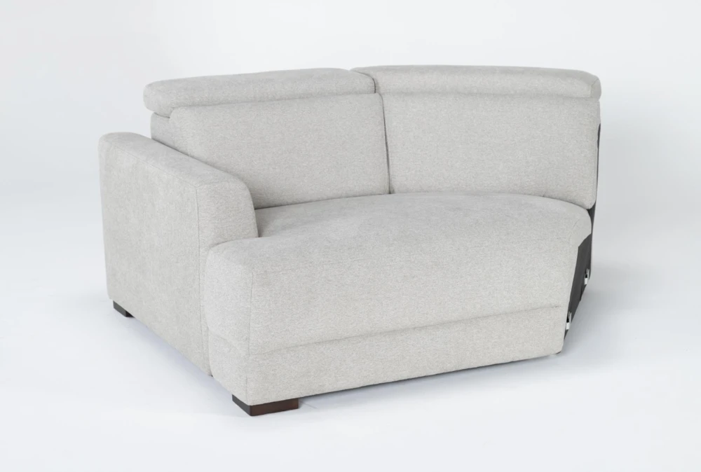 Chanel Grey Left Arm Facing Cuddler Chaise With Ratchet Headrest
