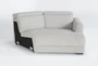 Chanel Grey Right Arm Facing Cuddler Chaise with Ratchet Headrest - Side