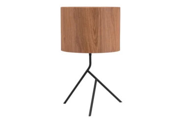 Wood Shade Abstract Table Lamp