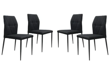 Revo Black Dining Side Chair Set Of 4