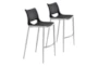 Hoover Black Contract Grade 29" Bar Stool With Back Set Of 2 - Signature
