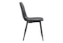 Teton Black Contract Grade Faux Leather Dining Side Chair Set Of 2 - Detail