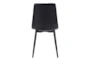 Teton Black Contract Grade Faux Leather Dining Side Chair Set Of 2 - Detail