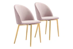 Comfy Pink Dining Side Chair Set Of 2