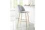 Comfy Grey Contract Grade 30" Bar Stool With Back - Room