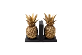 Gold Pineapple Bookends 