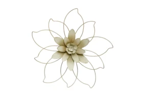 20 Inch Outlined Flower Wall Decor