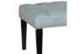 Aqua Nailhead Upholstered Bench  - Detail