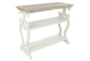 2 Tone 38" Console Table With Shelves - Signature