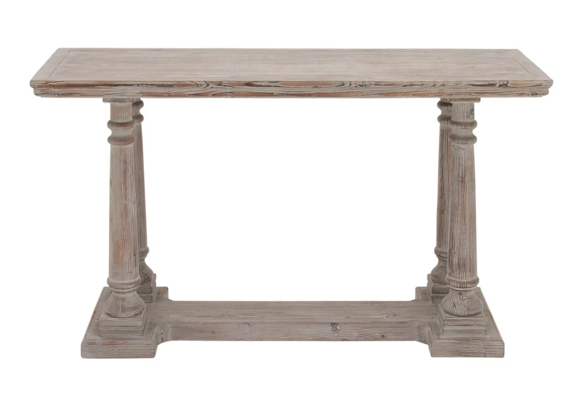 Rustic Light Brown 52" Console Table - 360
