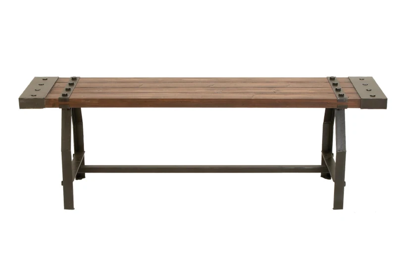 Brown 55" Wood Bench - 360