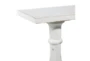 White 48" Console Table - Detail