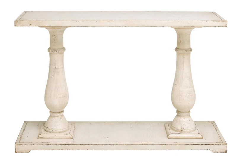 White 48" Console Table - 360
