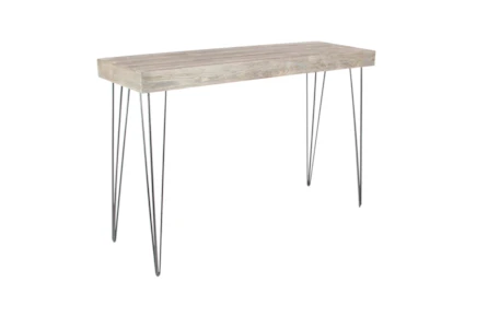 Metal And Wood 47" Console Table