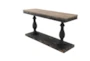 Black Traditional 59" Console Table - Material