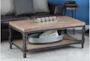 Rustic Coffee Table With Storage - Room