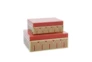Coral And Gold Arch Design Box Set Of 2  - Signature