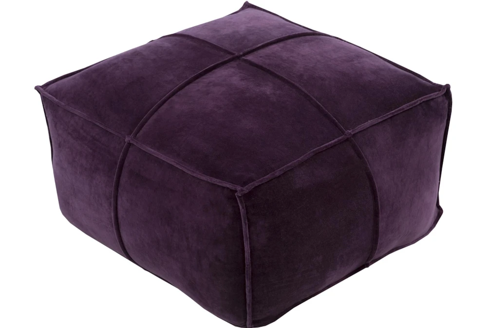 Pouf-Purple Velvet