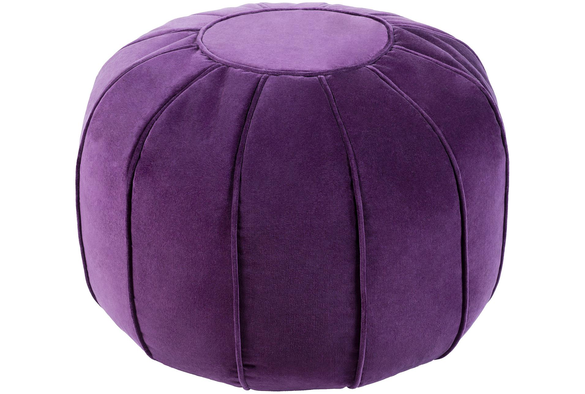 Yogavni Yogavni-Zafu-Round-Cotton-Purple Round Pure and Natural Cotton Filled Yoga Meditation Zafu Cushion Purple