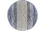 Pouf-Blue Denim White Stripe - Detail