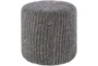 Pouf-Charcoal Knitted - Signature