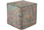 Pouf-Multicolored Hand Knotted - Signature