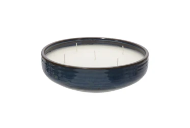 12 Inch Liv Blue Bowl Scented Candle