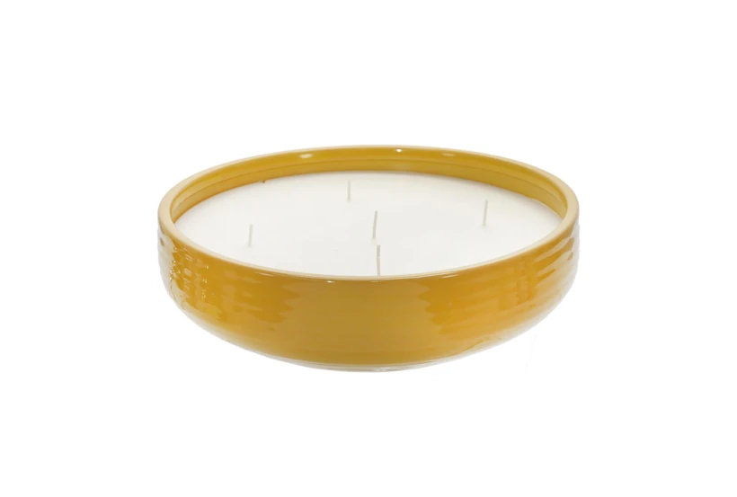12 Inch Liv Yellow Bowl Scented Candle - 360