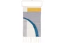 16X26 White Blue + Yellow Arc Tapestry Wall Décor - Signature