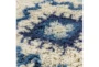 Wall Tapestry-Hand Knotted Blue Cream 17X23 - Detail