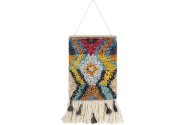 Wall Tapestry-Hand Knotted Multicolor 17X23