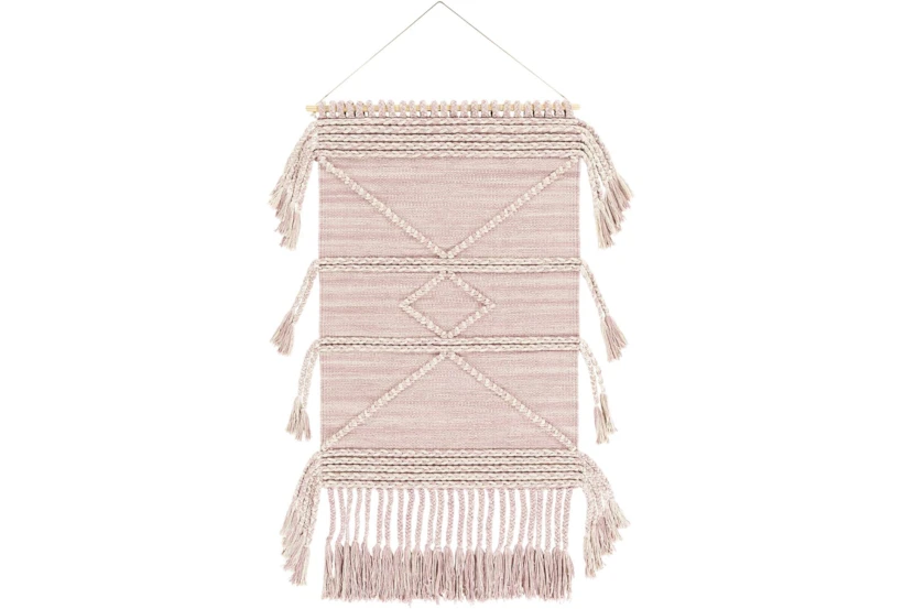 Wall Tapestry-Woven Pale Pink 24X36 - 360