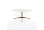 Helen Round Marble Coffee Table - Front