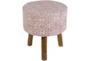 Pink And White Stool - Signature