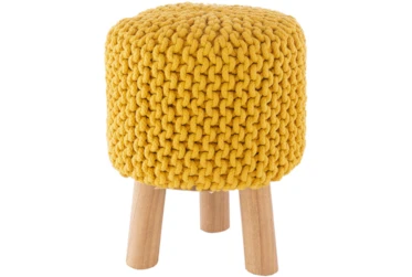 Saffron Knitted Stool