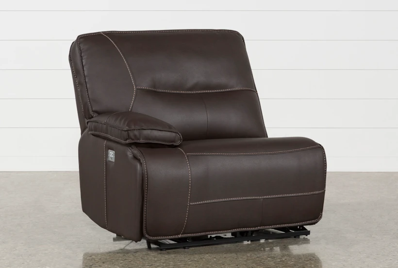 Marcus Chocolate Left Arm Facing Power Recliner With Power Headrest And USB - 360