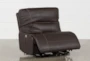 Marcus Chocolate Power Left Arm Facing Recliner with Power Headrest & USB - Recline