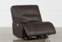 Marcus Chocolate Power Left Arm Facing Recliner with Power Headrest & USB - Recline