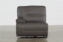 Marcus Grey Power Left Arm Facing Recliner with Power Headrest & USB - Front