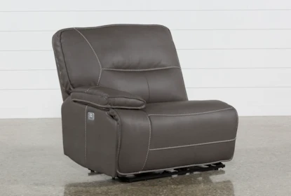Marcus Grey Power Left Arm Facing Recliner with Power Headrest & USB - Signature