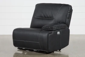 Marcus Black Right Facing Power Recliner With Power Headrest & USB