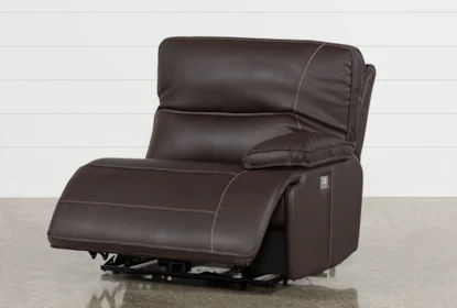 Marcus Chocolate Power Right Facing Recliner with Power Headrest & USB - Recline