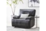 Marcus Black Power Recliner With Power Headrest & Usb - Room