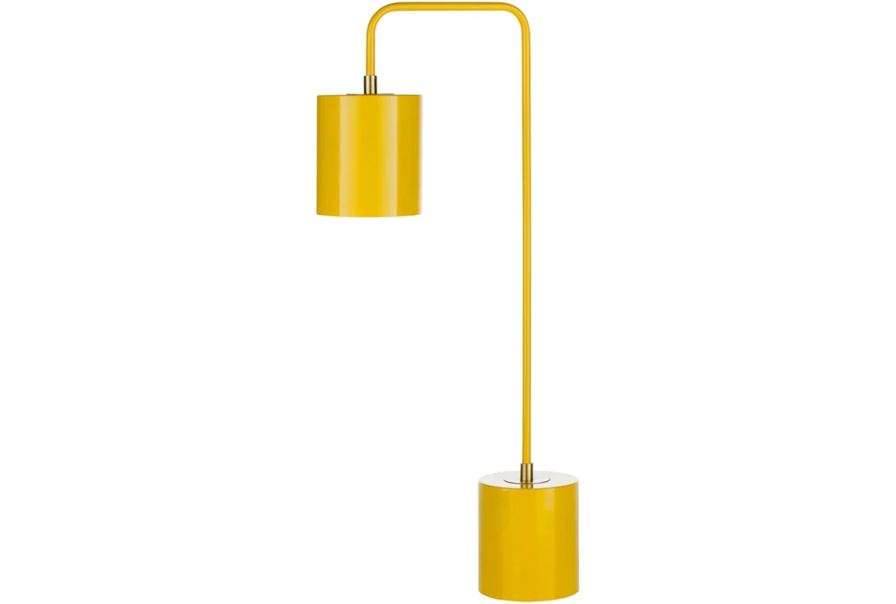 Table Lamp-Bright Yellow Metal