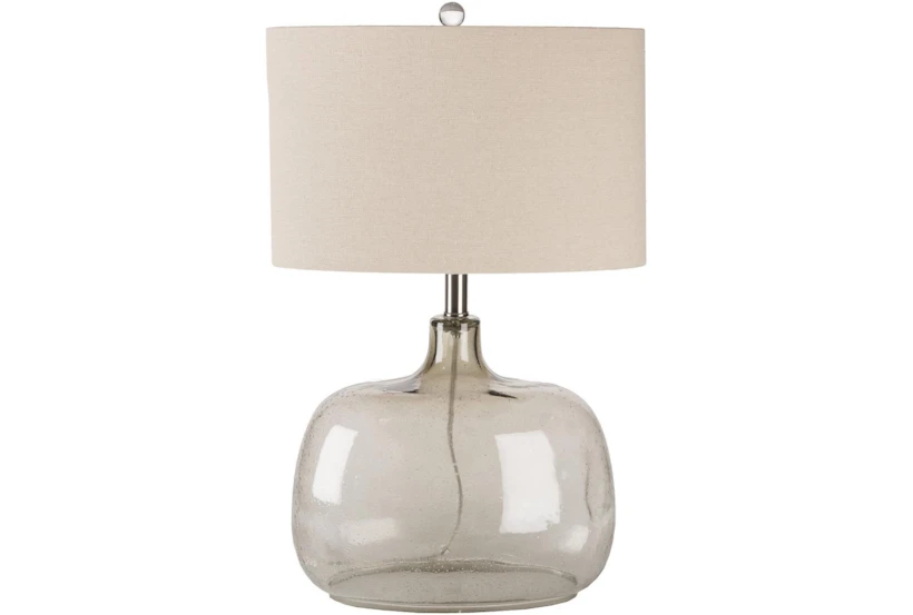 Table Lamp-Grey Translucent Glass - 360