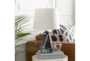 Table Lamp-Black Marble Ceramic - Room