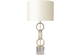 Table Lamp-Gold Gilded Metal